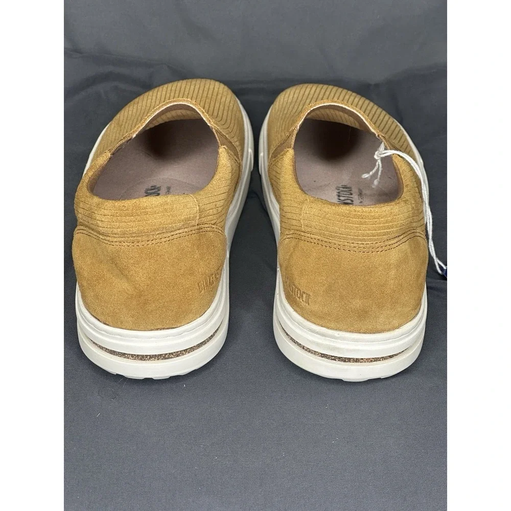 Birkenstock Oswego Low top suede sneaker shoes tan NWOB Women sz 11 Men Sz 9 (42